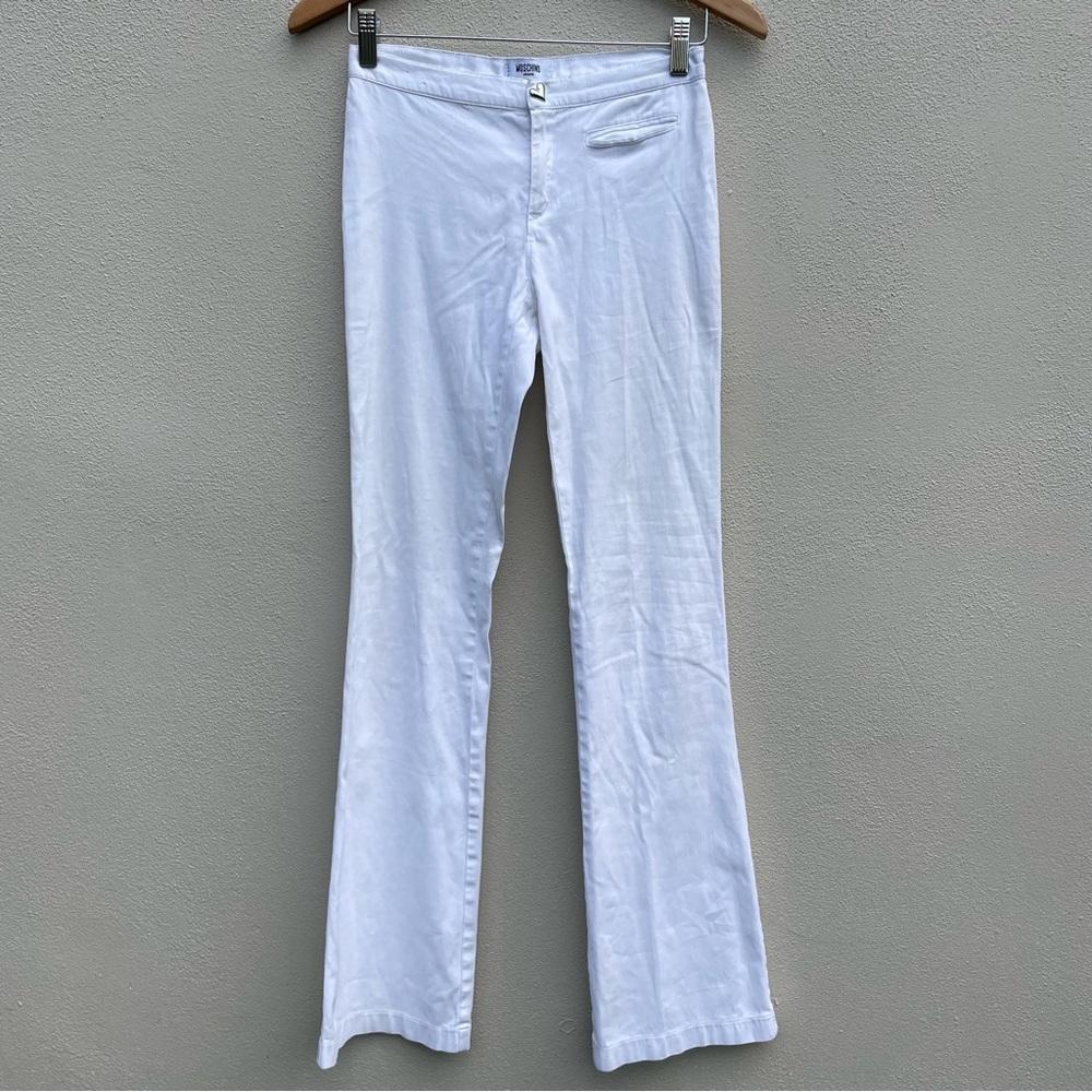 Moschino White Flare Women's Jeans